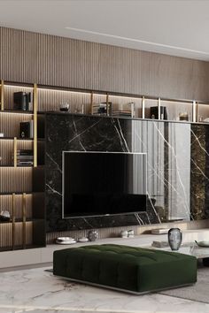 Modern Design Decor Tv Wall, Screen Interior, Wall Decor Tv, Modern Tv Unit, Tv Wall Ideas, Modern Tv Room, Tv Unit Decor, Modern Tv Wall, Design Tv