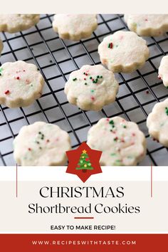 Shortbread cookies cooling on a wire rack. Whipped Shortbread Cookies Christmas, Chocolate Cookie Recipes Easy, Christmas Shortbread Cookies, Whipped Shortbread, Shortbread Cookies Christmas, Shortbread Cookies Easy, Whipped Shortbread Cookies, Easy To Bake, Christmas Shortbread