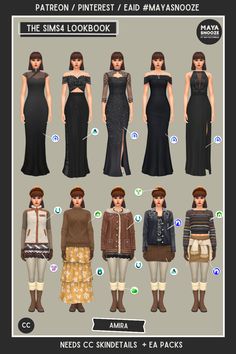 Download on Patreon / EA Gallery #MAYASNOOZE Sims 4 Country Club, Sims Fits, Sims4 Lookbook, Cc Lookbook, Sims House Design, Los Sims, Sims House