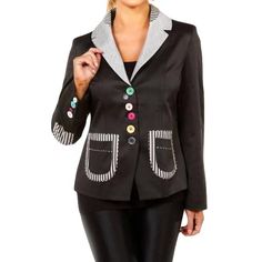 Thanks For Checking Out Our Fabulous Posh Closet!! All Of Our Items Are New With Tags! Never Worn Or Used <3 - Composition: 70% Polyester 30% Cotton - Description: A Blazer So Versatile You Can Wear It To The Office Or Pair It With Jeans For A More Casual Look. Fabric & Caredelicate Hand Wash Or Dry Cleanoverviewimportedangel Blazerbutton Closurepatch Pockets At Sidesthree-Quarter Sleeveshits At Hip - We Ship From Multiple Warehouses So It's Not Possible For Us To Bundle - Because All Of Our Mer Black Office Blazer With Snap Buttons, Black Blazer With Snap Buttons For Office, Tailored Black Blazer With Buttons, Black Blazer With Snap Buttons, Mens Fall, Womens Blazers, Pant Shirt, Blazer Buttons, Casual Look