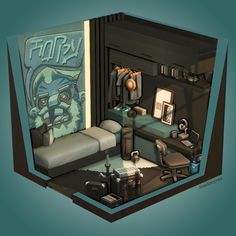 Sims 4 Teen Boy Room, Sims 4 Boys Room, Sims 4 Teen Room, Sims 4 Teen Bedroom, Sims 4 Bedroom Ideas, Bedroom Sims 4, Punk Bedroom, Sims Room, Sims Interior