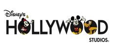 the hollywood studios logo with mickey mouses