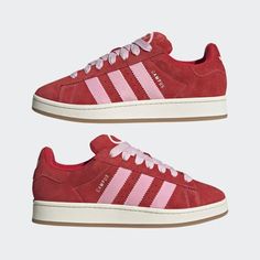 adidas Campus 00s Shoes - Red | Free Shipping with adiClub | adidas US Pink Footwear, Campus 00s Shoes, 00s Shoes, Adidas Campus Shoes, Campus Adidas, Adidas Campus 00s