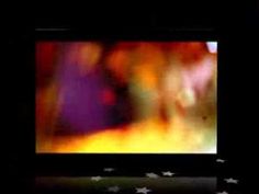 an image of a television screen that is blurry and has stars on the bottom