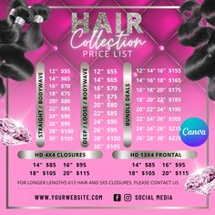 Ready to download hair bundle price list Editable With canva Braiding Price List Ideas, Hair Bundle Display Ideas, Bundles Price List, Hair Price List, Hair Price List Ideas, Wig Price List, Bundle Price List, Hair Bundle Packaging Ideas, Bundles Photoshoot Ideas