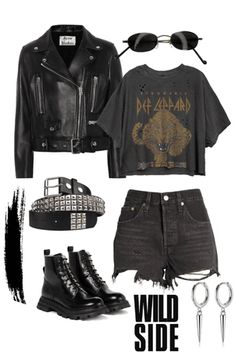 80s Rock Outfit, Rock N Roll Outfit, Concert Outfit Rock, Look 80s, Concerts Outfits, Rock Star Outfit, Rocker Outfit, Trendy Party Outfits, Concert Style