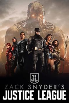 the movie poster for batman and superman's justice league, starring actors from dc comics