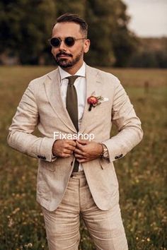 This is a Classy linen 2 Piece Suit by fixashop /crafted from high quality fabric and imported materials. Our products are handcrafted by experienced tailors who make sure the that the stitching is precise, lining is proper and the overall product is sturdy enough to not go out of shape for more than a few years. Also all our products have extra margins in their length, sleeves, sides so it's easily alterable if your size changes after some time. To see more available colours and designs in this Groom Suit Summer, Suits Party Wear, Party Wear Suits, Suits Groom, Groom Suits, Suit Covers, Linen Suits, Out Of Shape, Groom Suit