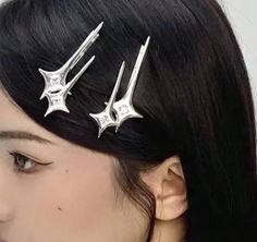 YesStyle rewards code: OLIVIASOJO | afilliate code, links |   Rhinestone Star Hair Clip Y2k Hair Accessories, Korean Accessories, Girls Korean, Y2k Jewelry, Star Cross, Fashion Y2k