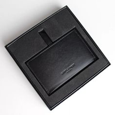 Saint Laurent For You Ysl Mirror Leather Case Credit Card Holder Nib Rfid Cardholder With Built-In Purse Mirror And Mirror Cleaning Cloth Saint Laurent Engraving On One Side And "For You" On The Other Side Metallic Mirror With Saint Laurent Engraving Color: Black Ysl Document Holder, Mirror Cleaning, Purse Mirror, How To Clean Mirrors, Saint Laurent Paris, Saint Laurent Bag, Leather Pulls, Black Mirror, Credit Card Holder