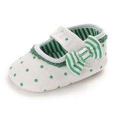 Baby Girls Bow Polka Dot Magic Tape Flat Toddler Wholesale Shoes - PrettyKid Fearfully Wonderfully Made, Walker Shoes, Wholesale Shoes, Girls Bows, Affordable Clothes, Walkers