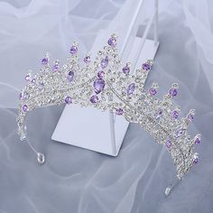 Quantity:1 PC; Type:Hair Accessories; Material:Alloy; Hair Type:Normal; Usage Condition:Others; Handle:Others; Wearing Method:Others; Features:Party,Decorative,Fashion,Creative,Wedding; Listing Date:03/05/2024; Base Categories:Headdresses Quince Crowns Purple, Quinceanera Crowns Purple, Crowns Purple, Quince Crowns, Lavender Wedding Dress, Lavender Quinceanera Dresses, Lavender Quinceanera, Dream Quinceanera, Sweet 15 Ideas