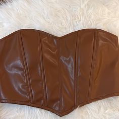 Brown Sleeveless Corset Crop Top From Fashion Nova. Super Cute! Never Worn Fitted Brown Sleeveless Tube Top, Spring Brown Sleeveless Tube Top, Corset Crop Top, Fashion Nova Tops, Corset Top, Fashion Nova, Women's Fashion, Crop Top, Super Cute