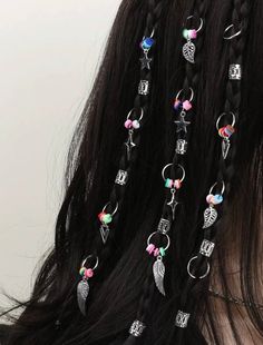 Those hair ring are pretty as much as the pictures with good material. Egyptian Hairstyles, Hair Charm, Half Shaved Hair, Hair Charms, Braid Jewelry, Cosplay Jewelry, Hair Cuffs, Wing Jewelry, Honey Blonde Hair