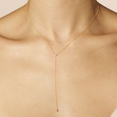 Teeny Diamond Star Lariat Necklace Staple Jewelry, Diamond Lariat Necklace, Stone And Strand, Sparkly Top, Never Go Back, Tiny Diamond, Gold Piece, Diamond Star, Lariat Necklace