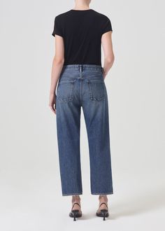 90's Crop Mid Rise Straight in Imagine – AGOLDE 90s Jeans, Product Development, Stretch Cotton, Mid Rise, Full Length, Straight Leg, Organic Cotton, How To Wear, Clothes