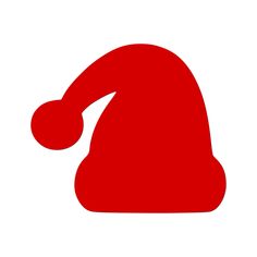 a red santa hat on a white background