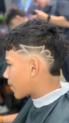 Hair Tattoo Men, Drop Fade Haircut, Mullet Haircut, Hairdos For Curly Hair, Hair Tattoos