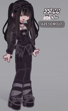 Acubi Gacha Club, Cute Gacha Club Characters, Black Gacha Club Outfits, Gl2 Free Oc Codes, Y2k Gacha Life 2 Outfits Codes, Gacha Life 2 Free Oc Code, Gl 2 Outfits, Gacha Life Outfits Codes, Gacha Life 2 Free Ocs