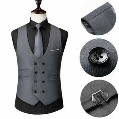 Mens Wedding Attire Grey, Waistcoat Men Style, Men Suits Wedding, Mens Wedding Attire, Double Breasted Dress