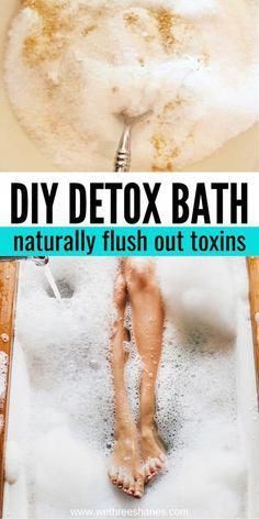 How to Get a Saggy Stomach Tighten - What a great way to get that saggy stomach back again! I know it can be really depressing to look at those stretch marks on your stomach and believe me when I tell... Diy Bath Soak, Detox Bath Recipe, Bath Soak Recipe, Flush Out Toxins, Diy Detox, Bath Detox, Bath Recipes, Detox Bath, Infused Water Recipes