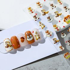 Nail Accessories Anime Characters Nail Art Supplies – Queencloth Nail Art Creative, Mickey Nails, Korean Nail, Popular Nail Art, Korean Nails, Deco Stickers