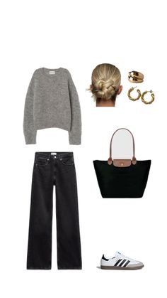 #outfit#autumn#samba#longchamp#ideas Longchamp Winter Outfit, Outfit Ideas With Adidas Samba, Long Champ Outfit, Longchamp Le Pliage Outfit, Longchamp Outfit, Samba Outfits, Monday Outfit, Adidas Samba Outfit, September Fashion