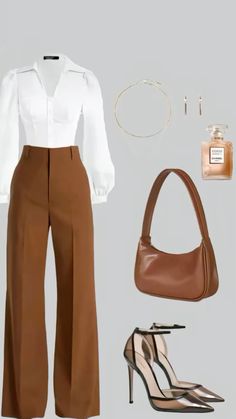 Beige Pants Outfit For Women, Stylish Work Outfits Chic, Pants Outfit For Women, Beige Pants Outfit, Pant Outfits For Women, Professional Work Outfit, Outfit For Women, Beige Pants, Quick Outfits