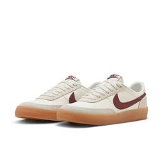 (WMNS) Nike Killshot 2 'Sail Night Maroon Gum' FZ5630-103 - KICKS CREW Maroon Nike, Nike Leather, Limited Edition Sneakers, Sport Sneakers, Shoes Nike, Jordan Retro, Skateboarding, Sneaker Head, Nice Shoes