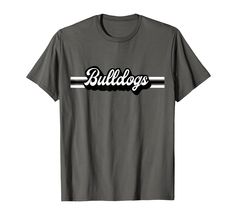 PRICES MAY VARY. Support your sports team with this vintage-inspired bulldogs mascot t-shirt. Great shirt for all sports teams, Football, Baseball, Soccer, Basketball, Track, Softball, Swim Team, Cheerleader, Marching Band. High School mascot, college, school spirit. Great gift for birthdays or Christmas for a Bulldog sports fan in Georgia, high school, elementary school or college! Retro Shirt Design, Graphic Tee, Black and White Stripe, Mens, Womens, Kids, Youth, Mom, Dad, Brother, Little Sist Sporty T-shirt With University Logo, Retro Game Day T-shirt With Team Name, Retro Team Name T-shirt For Game Day, Retro Team Name T-shirt For Fans, Retro T-shirt With Team Name For Fan Gear, Retro T-shirt With Team Name For Fans, Retro Team Name T-shirt For Sports Season, Retro Sports Season T-shirt With Team Name, Retro T-shirt With Team Name For Sports Season