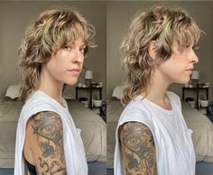 Hobbit Cut, Hobbit Haircut, Hobbit Hairstyles, Hobbit Hair, Queer Hair, Mane Hair, Mullet Haircut, Split Hair, Short Hair Styles For Round Faces