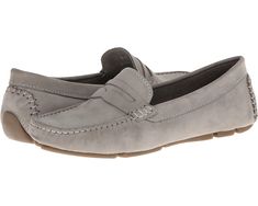 Massimo Matteo Penny Keeper | Zappos.com Casual Suede Moccasins With Ortholite Insole, Spring Suede Moccasins With Leather Footbed, Suede Moccasins With Leather Footbed For Spring, Gray Leather Slip-ons Comfortable Style, Spring Suede Moccasins With Cushioned Footbed, Womens Moccasins, Driving Shoes Women, Amsterdam Trip, Grey Loafers