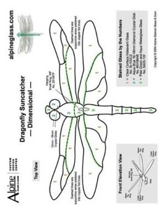 the diagram shows how to draw a dragonfly