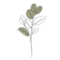 Fundo decorativo abstrato com folhas no estilo boho | Vetor Premium Plant Line Illustration, Minimalist Plant Illustration, Minimal Plant Drawing, Minimal Plant Painting, Plants Illustration Simple, Illustrated Plants, Plants Line Art, Plant Illustration Art, Line Drawing Plant