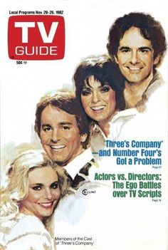 the tv guide magazine cover with three people