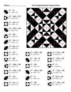 the worksheet for factoring quadtractional expressions is shown in black and white