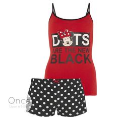 PRIMARK Ladies DISNEY MINNIE MOUSE Dots Vest & Shorts Pyjamas PJ s Sleep Set Disney Clothes, Disney Side, Womens Camisoles, Short Pj Set, Sleep Set, Disney Merchandise, Disney Girls