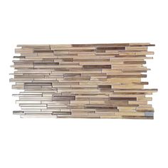 a wall made out of wooden planks on a white background with no one in it