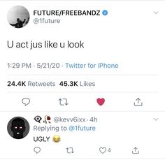 two tweets on twitter with the caption future / freebandz @ future