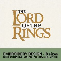 the lord of the rings logo is shown