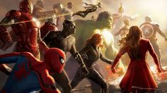 the avengers movie poster with many different characters