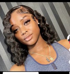 insta: @lacaniaaa #crimps #crimpedhair #crimpedwaves #bobcrimps #wigs #wigstyling #wigsforblackwomen Short Bob With Crimps, Bob With Crimps Black Women, Side Part Quick Weave Crimps, Half Up Half Down With Crimps, Short Crimped Hairstyles, Bob With Crimps, Swoop With Crimps, Crimp Bob, Crimped Short Hair