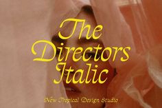 The Directors Italic Typeface by Tropical Type on Creative Market. #ScriptFonts #HandwrittenType #CalligraphyInspiration #TypographyLove #FontObsessed Film Typography, Analogue Photography, Wes Anderson Films, Wes Anderson, Tropical Design, Retro Font, Modern Fonts