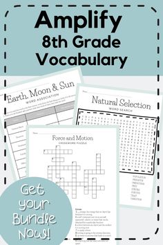 the earth's moon and sun worksheet with text that reads, ampily 8th