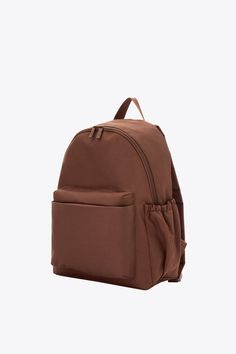 BÉIS 'The BÉISics Backpack' in Maple - Brown Laptop Backpack For Work & Travel Brown Nylon Backpack With Adjustable Strap, Functional Brown Softback Backpack, Backpack For Work, We All Make Mistakes, Water Bottle Holder, Water Bottle Holders, Trust Issues, Make Mistakes, Bottle Holder