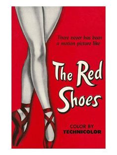 the red shoes is an old movie poster