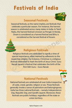 the festivals of india info sheet