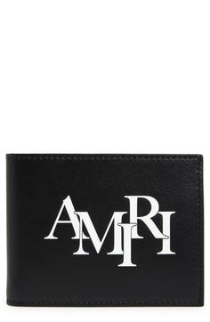 The LA-based brand's logo stands out on a pebbled-leather bifold wallet with slim silhouette. Interior slip pockets; six card slots Leather Made in the USA Best Wallet, Leather Bifold Wallet, Bifold Wallet, Small Leather Goods, Pebbled Leather, Logo Branding, Card Slots, Slots, Nordstrom