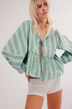 Brunch Babe Blouse Long Sleeve Summer Tops, Womens Babydoll Tops, Billowy Blouse, Mira Duma, Spring Blouse, White Spruce, Sleeve Silhouette, Kawaii Shirts, 2024 Style