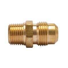 an brass fitting on a white background